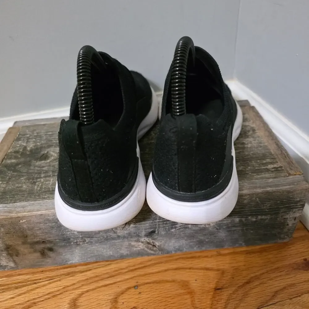 APL TechLoom Bliss Black White Slip On Running Shoes Women's Size 6